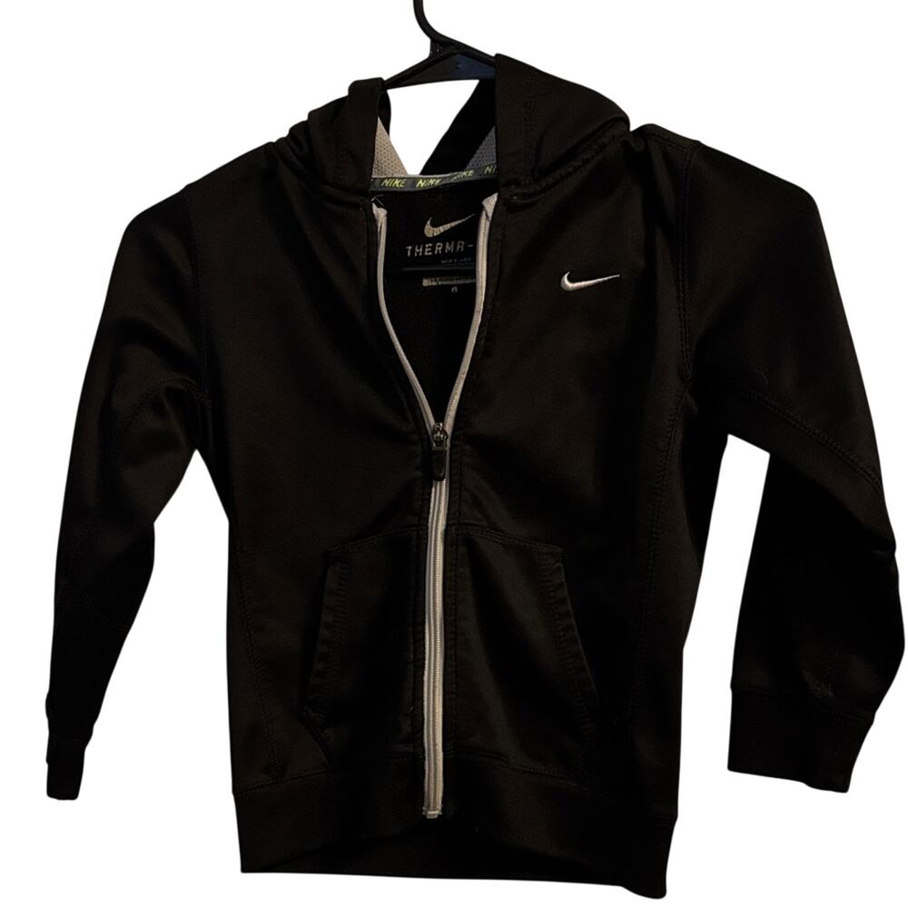 Nike Kids Black Zip-Up Hoodie